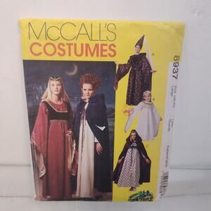 Misses Medieval Sewing Pattern McCalls Zooterz Large 8937